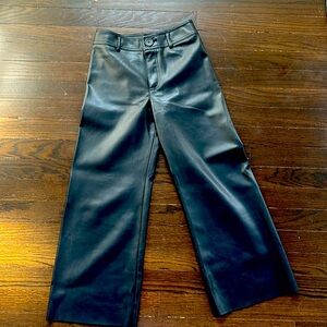 Zara girls, leather pants size 10
